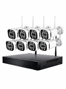 Комплект видеонаблюдения беспроводной на 8 камер Wi-Fi 3MP Орбита OT-VNK08